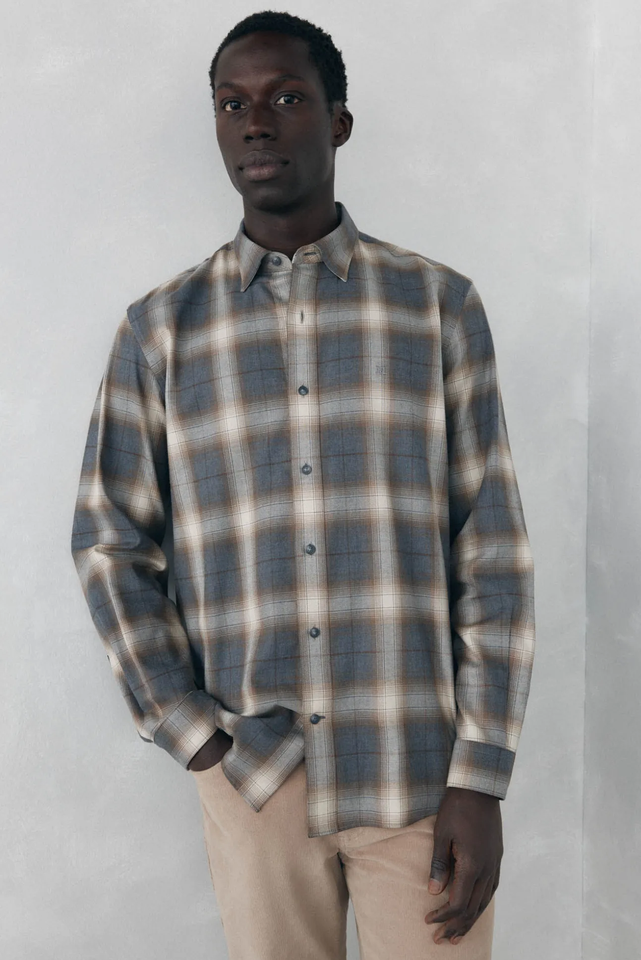 Camisa cuadros Tencel