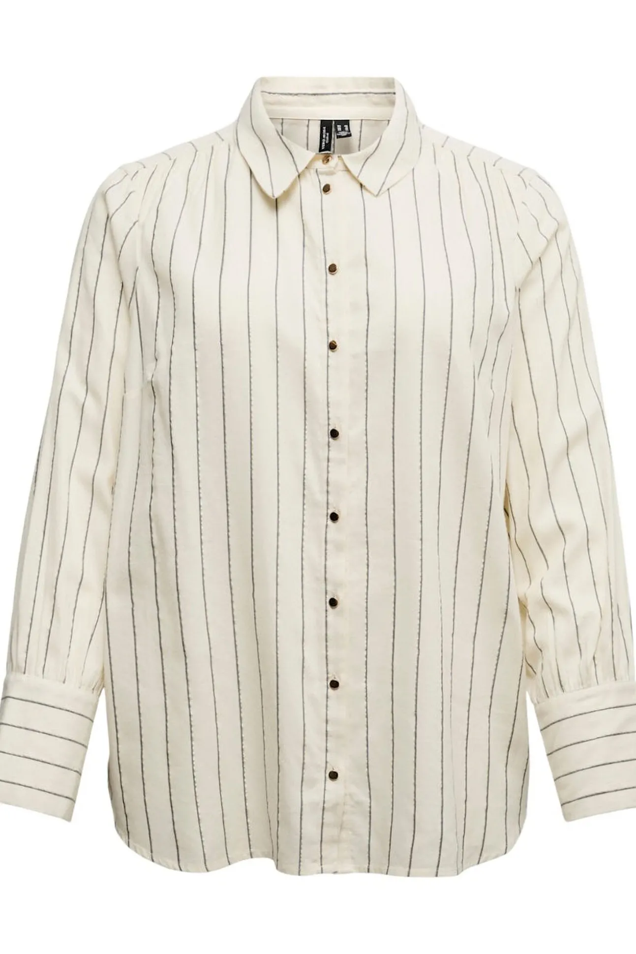 Camisa de algodón de manga larga talla grande