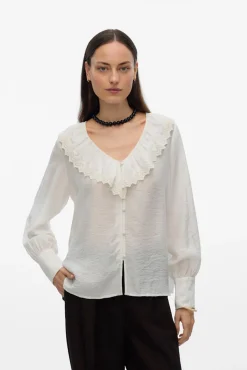Camisa de cuello volante