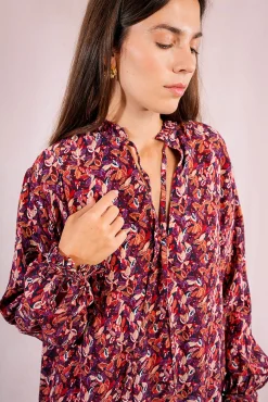 Camisa de manga larga abullonada