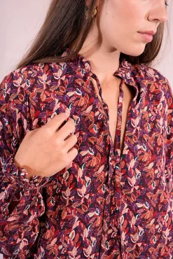 Camisa de manga larga abullonada