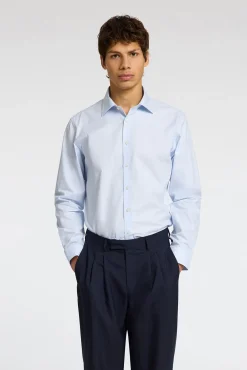 Camisa de manga larga de vestir 100% algodón