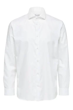 Camisa de manga larga de vestir 100% algodón