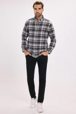 Camisa de manga larga franela