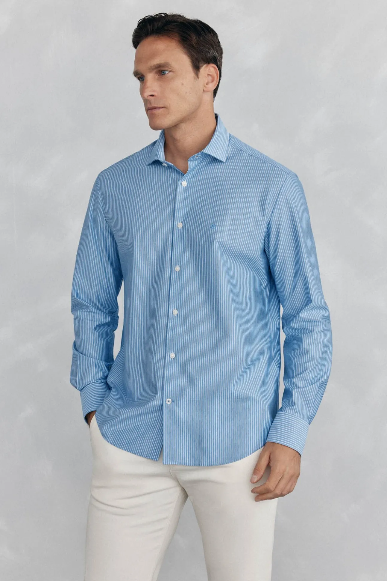 Camisa de punto de rayas