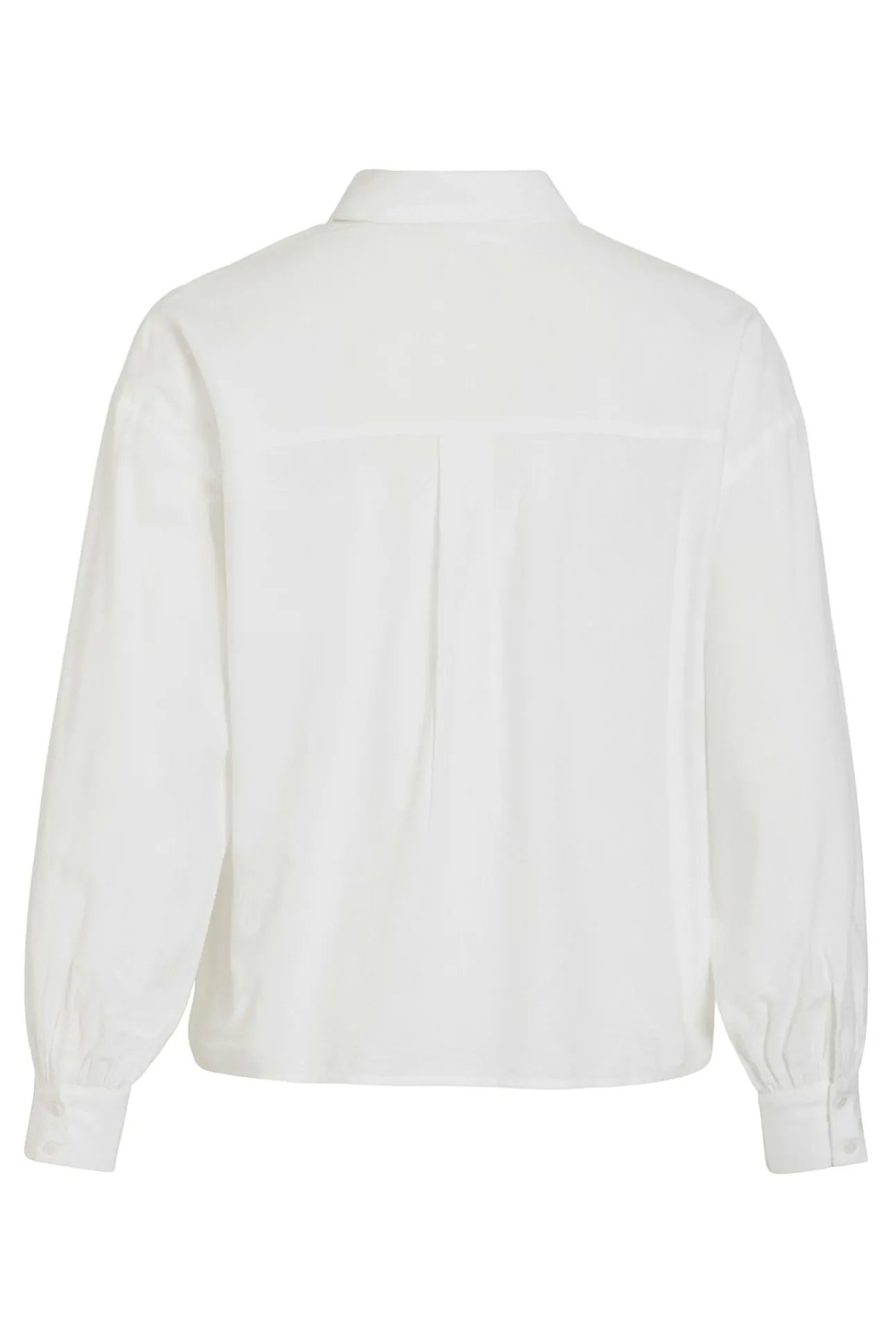 Camisa de viscosa y algodón con encaje