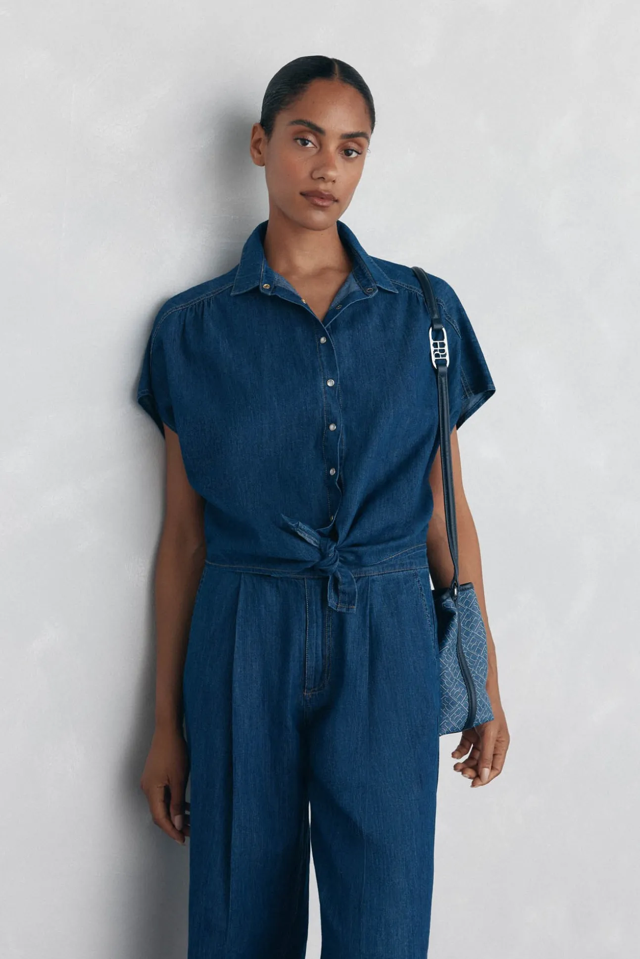 Camisa denim lazo