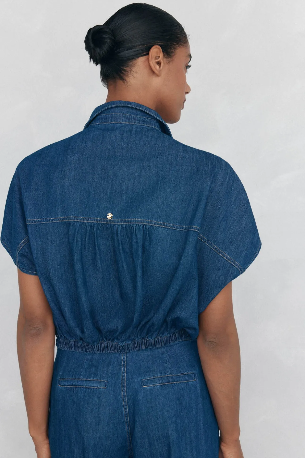 Camisa denim lazo