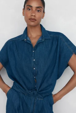 Camisa denim lazo