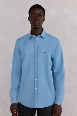 Camisa denim tejido italiano