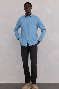 Camisa denim tejido italiano
