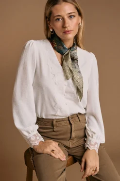 Camisa detalle bordado Greta