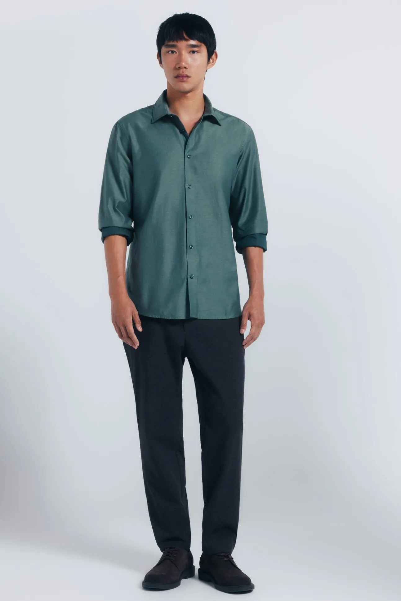 Camisa easy care estructura