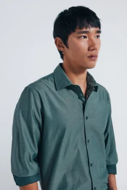 Camisa easy care estructura