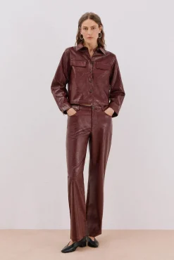 Camisa efecto piel