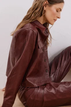 Camisa efecto piel