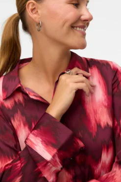 Camisa efecto satinado