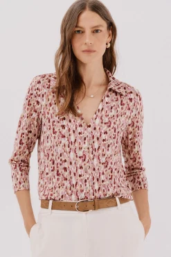 Camisa elástica botones