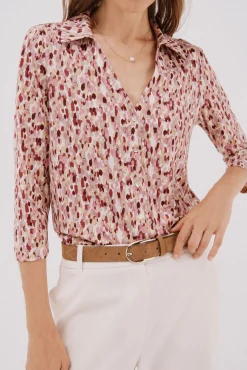 Camisa elástica botones
