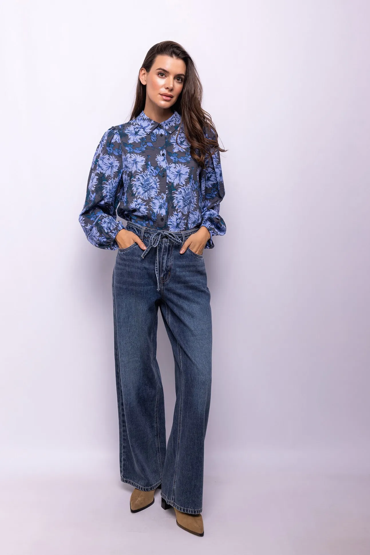 Camisa estampado flores