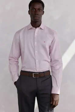 Camisa estructura fácil plancha + anti olor regular fit