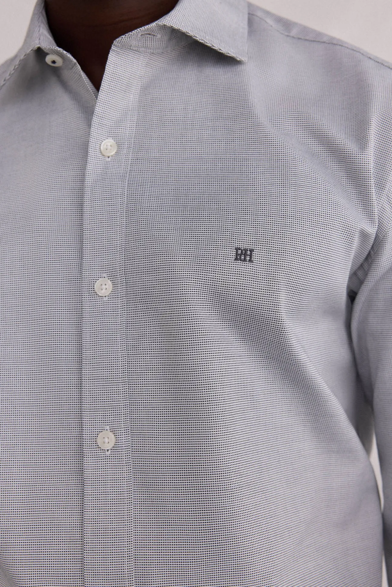 Camisa estructura fácil plancha + anti olor regular fit