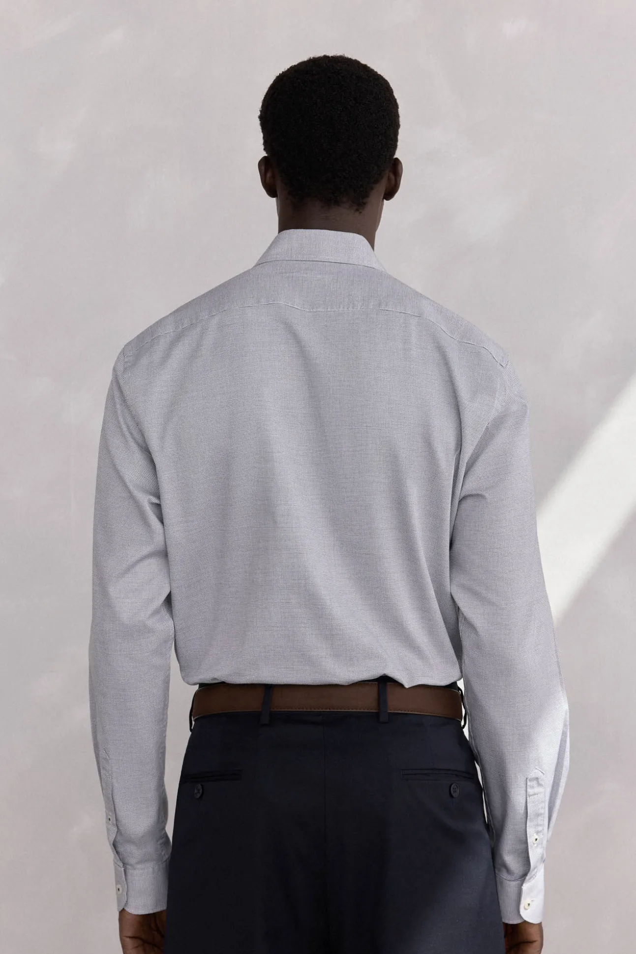 Camisa estructura fácil plancha + anti olor regular fit