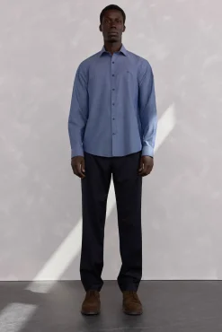 Camisa estructura fácil plancha + anti olor regular fit