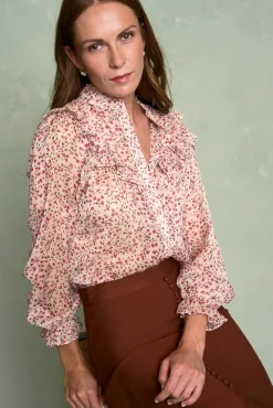 Camisa flores Minna
