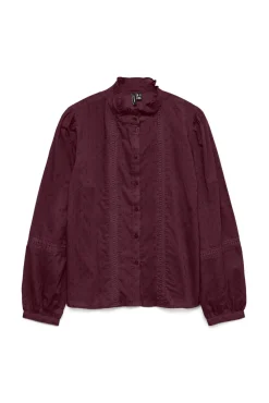 Camisa fluida de manga larga