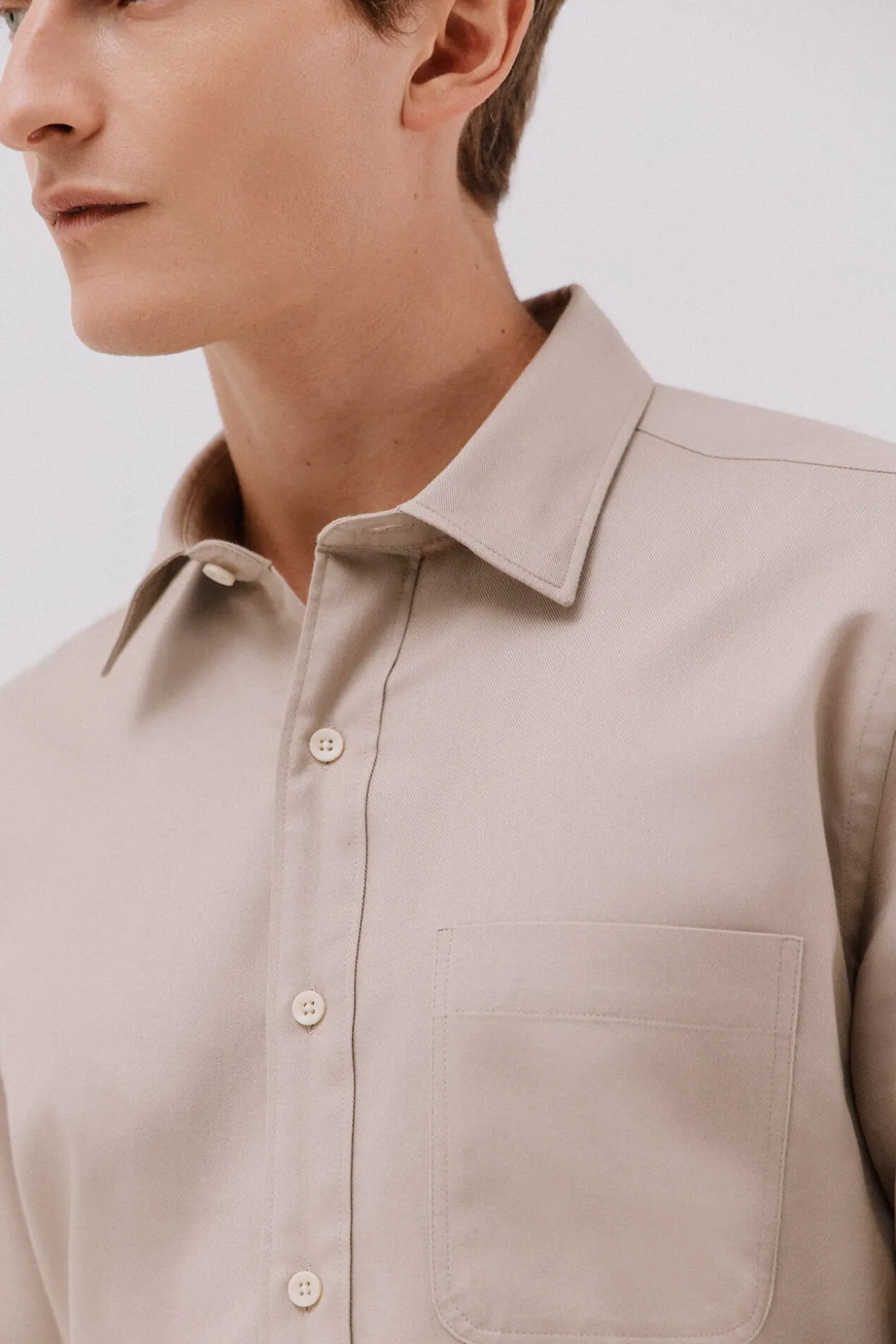 Camisa gabardina Tencel