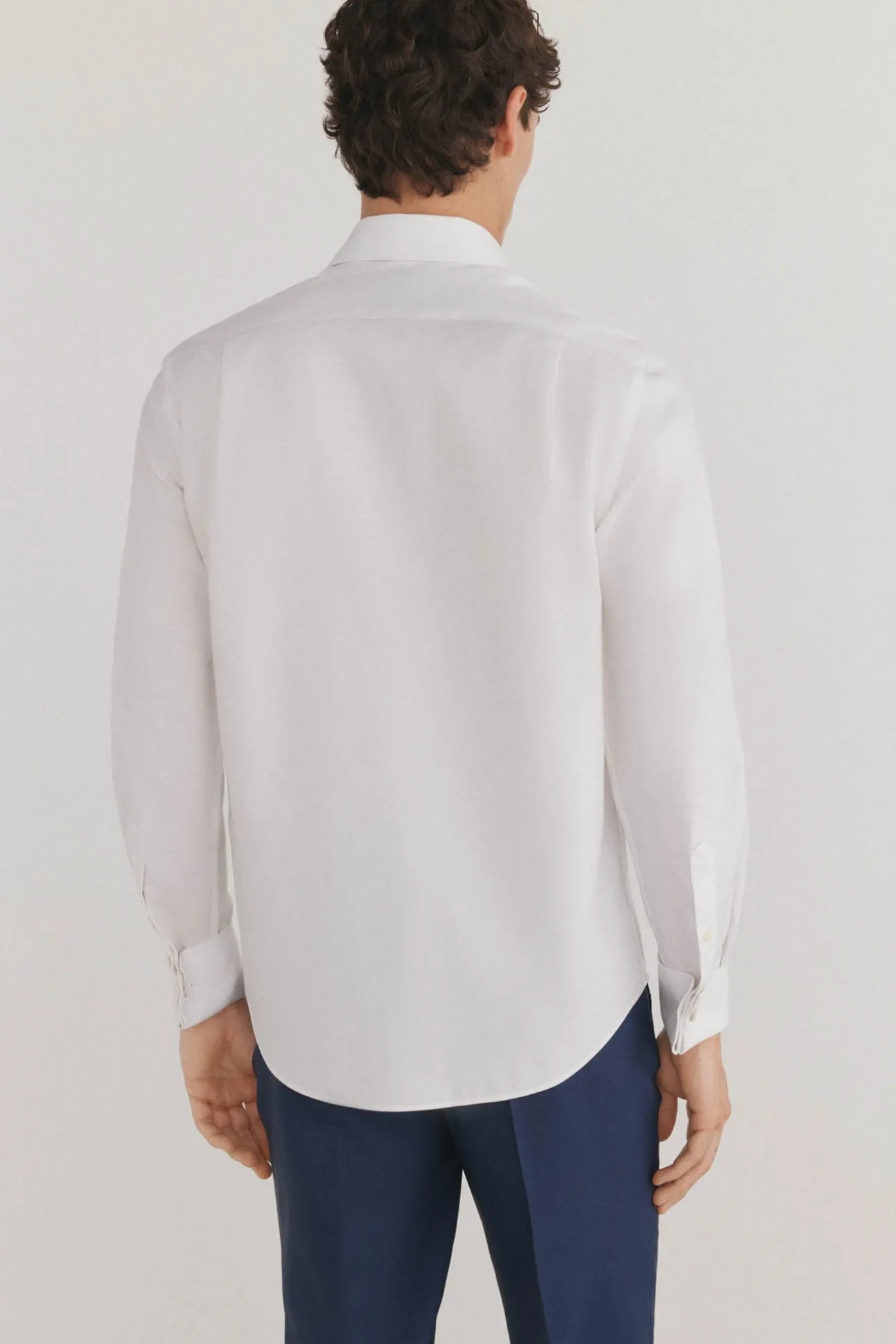 Camisa gemelos lisa non iron + antimanchas