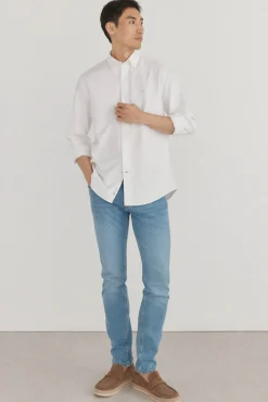 Camisa iconic oxford liso