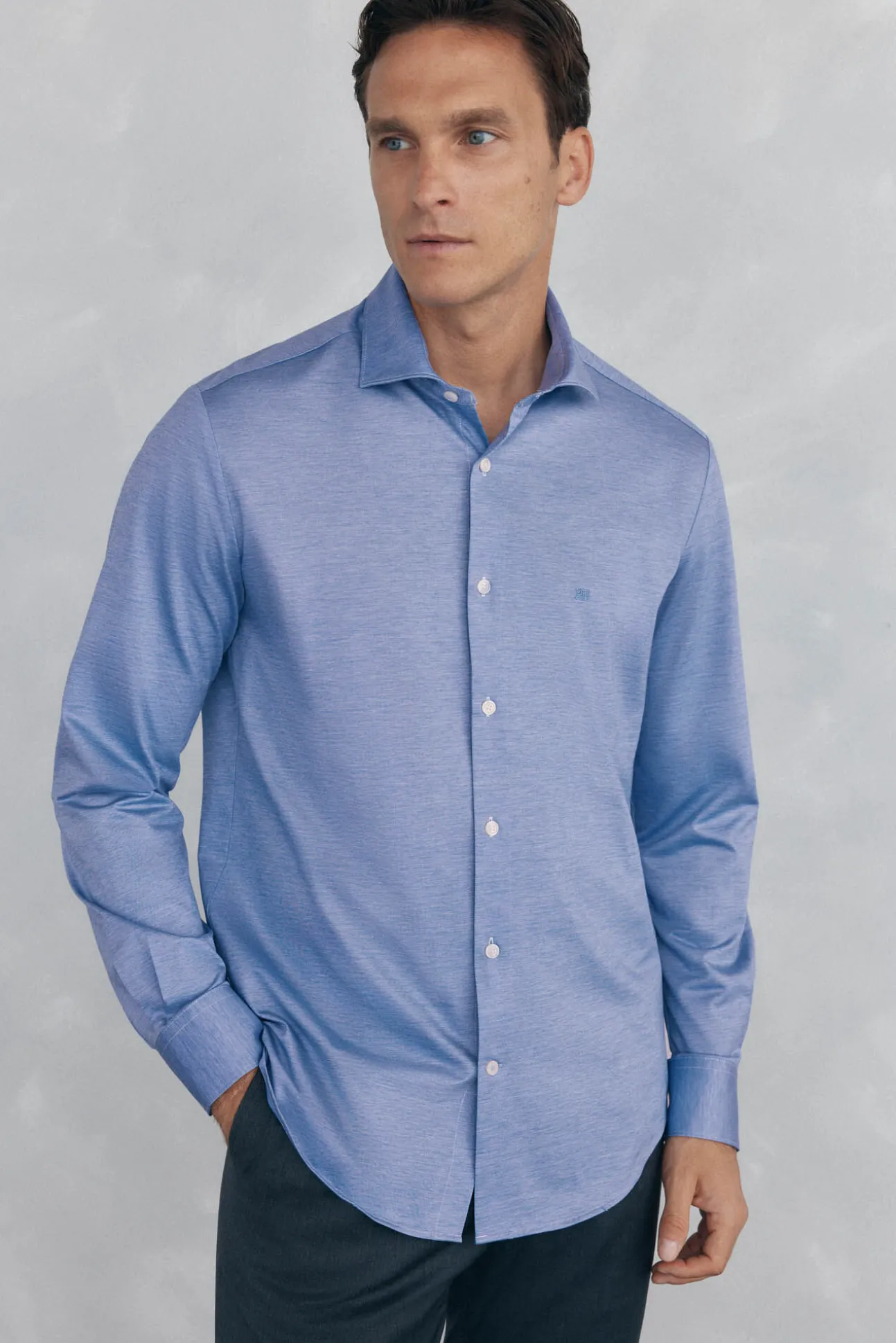 Camisa lisa de punto