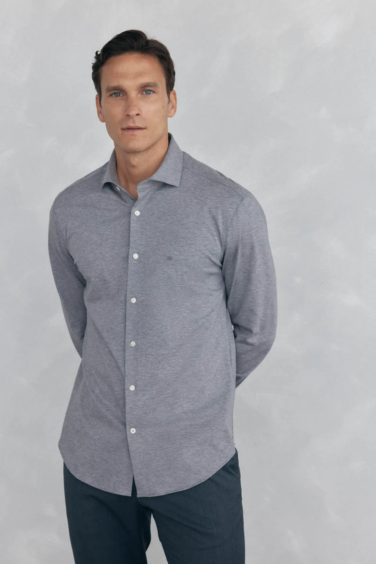Camisa lisa de punto
