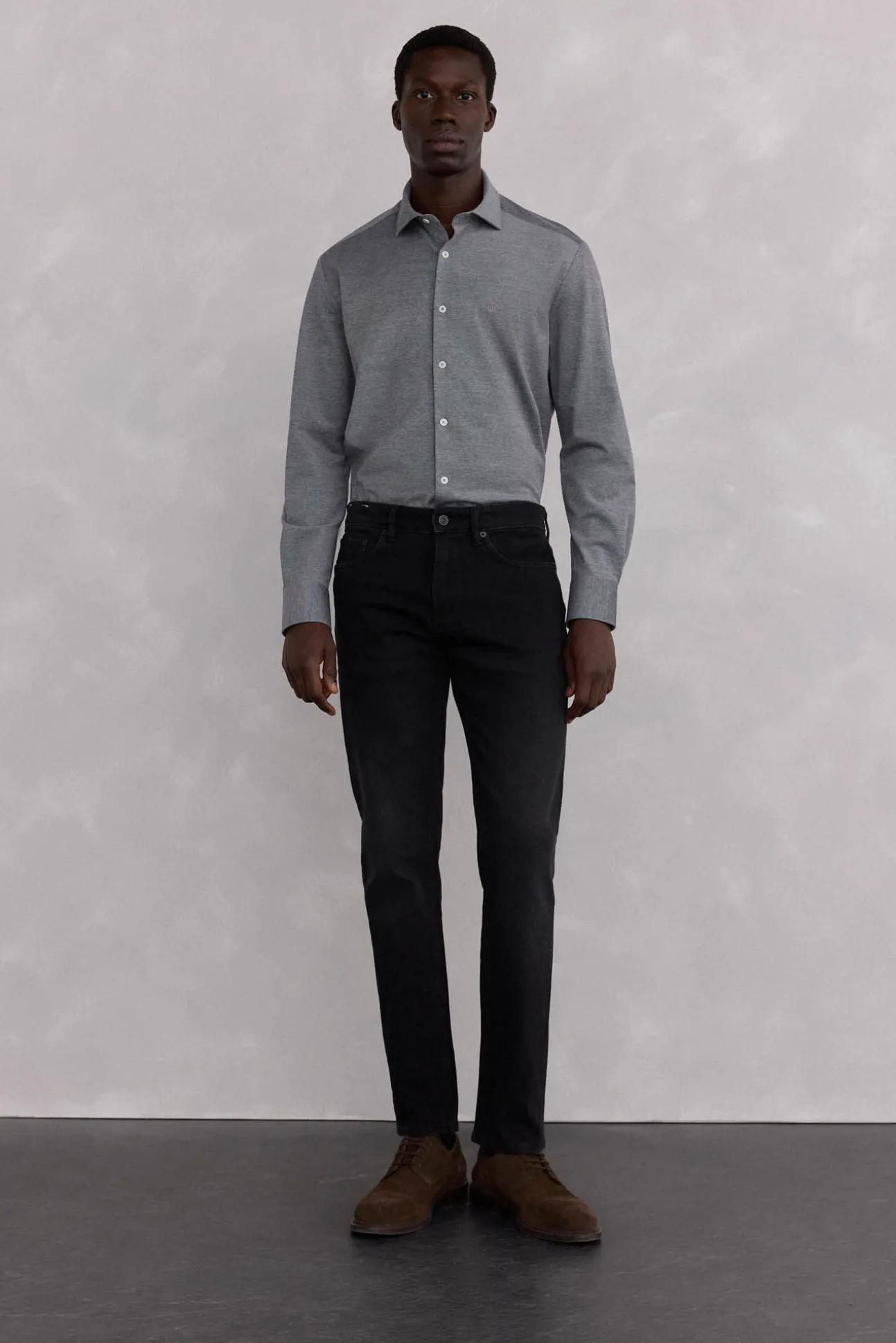 Camisa lisa de punto