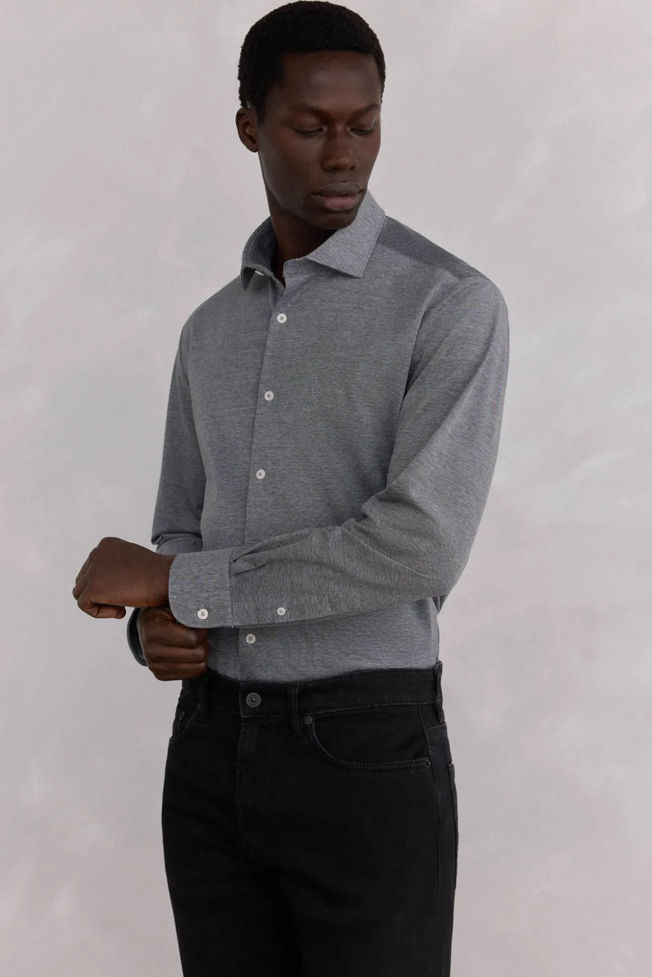 Camisa lisa de punto