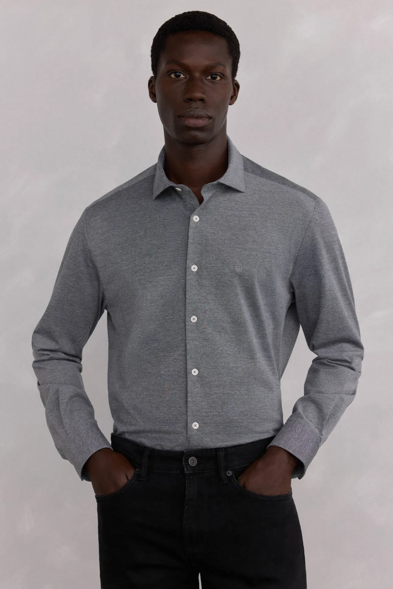 Camisa lisa de punto