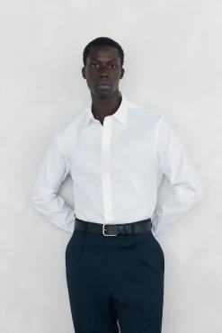 Camisa lisa fácil plancha