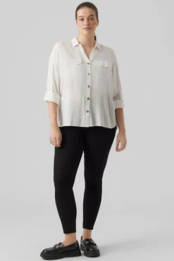 Camisa manga 3/4 talla grande