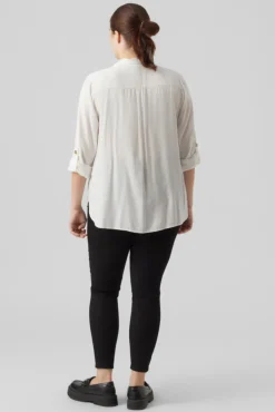 Camisa manga 3/4 talla grande