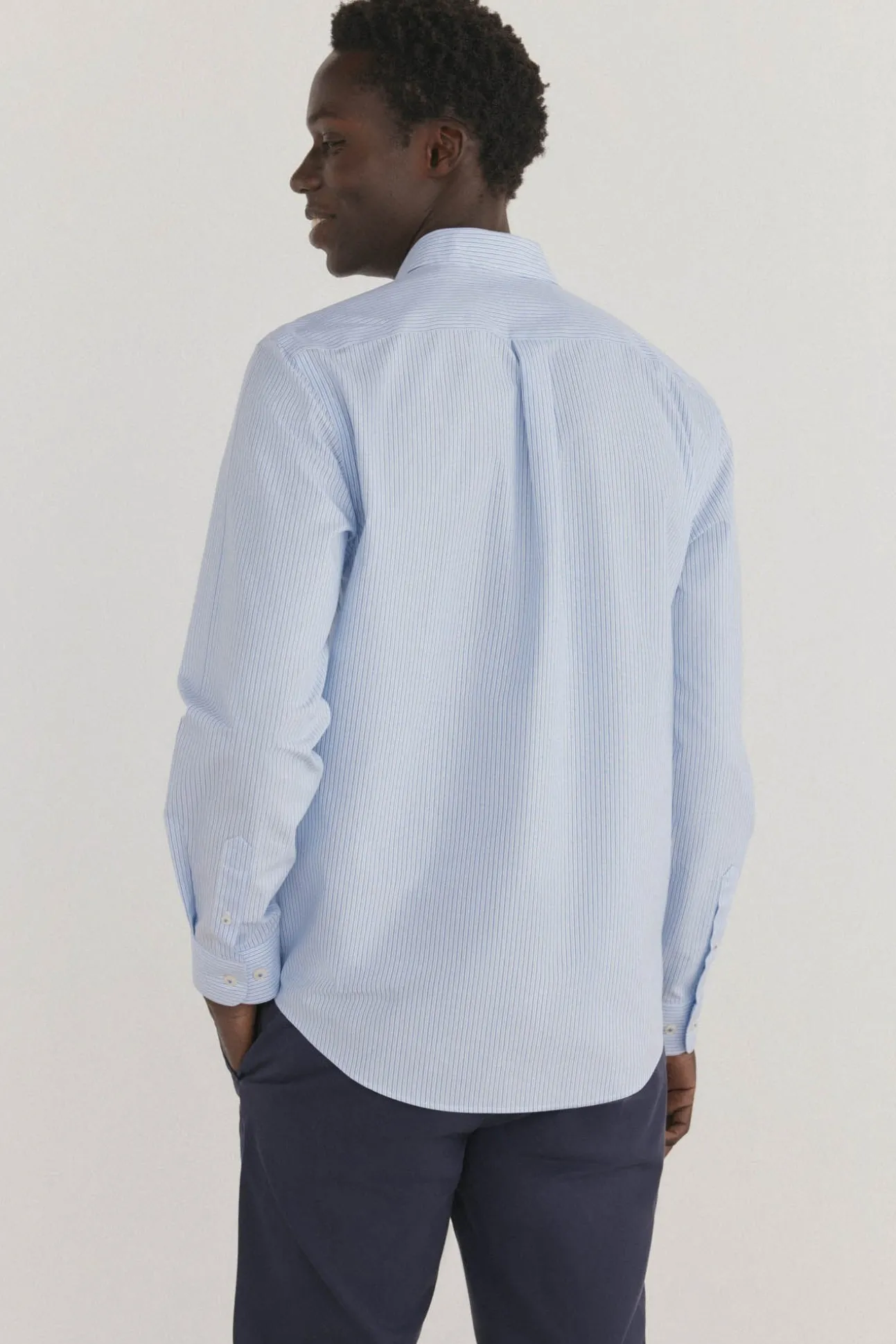 Camisa non iron + antimanchas rayas