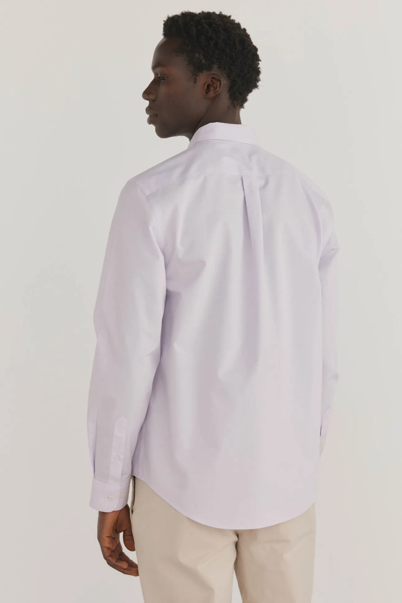 Camisa non iron + antimanchas lisa