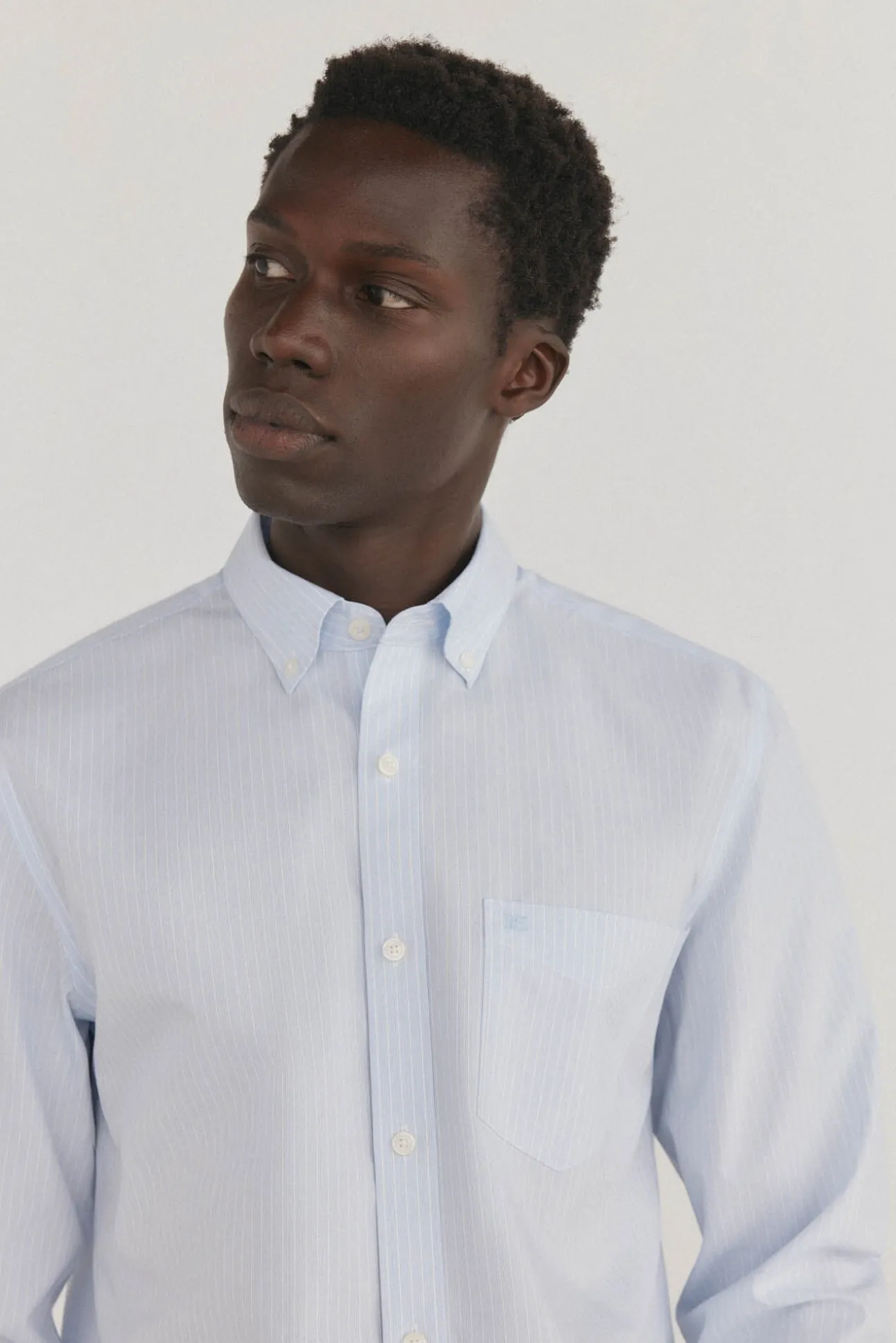 Camisa non iron + antimanchas rayas