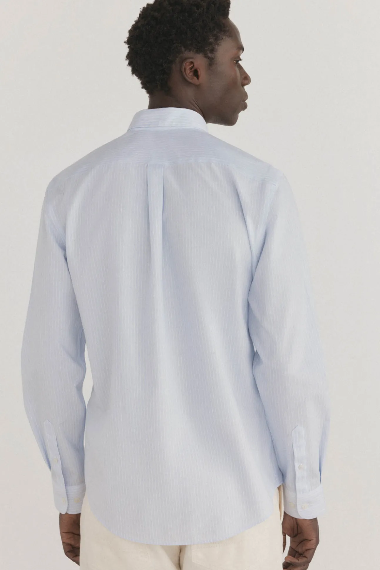 Camisa non iron + antimanchas rayas