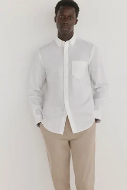 Camisa non iron + antimanchas lisa
