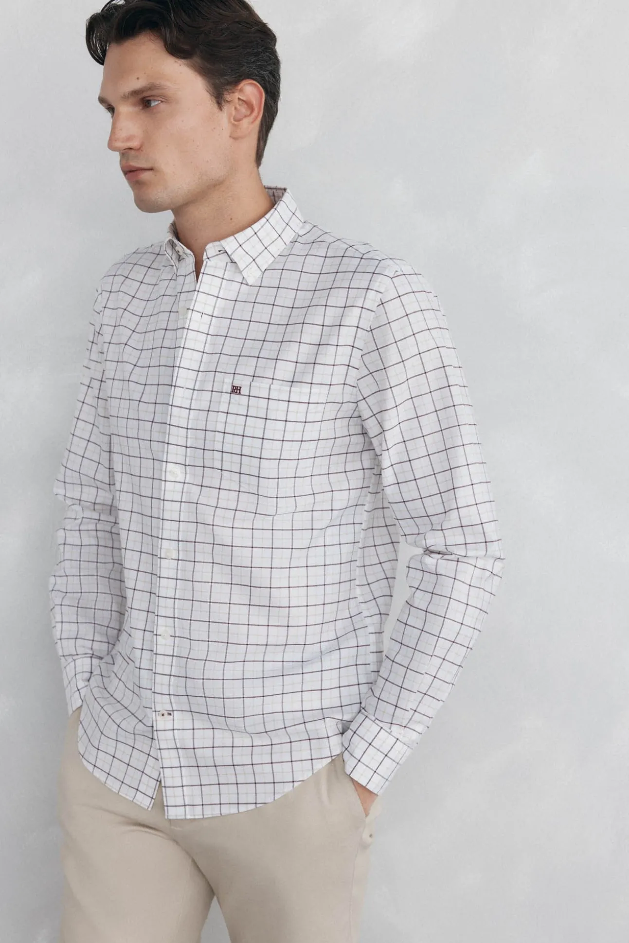 Camisa non iron oxford cuadros