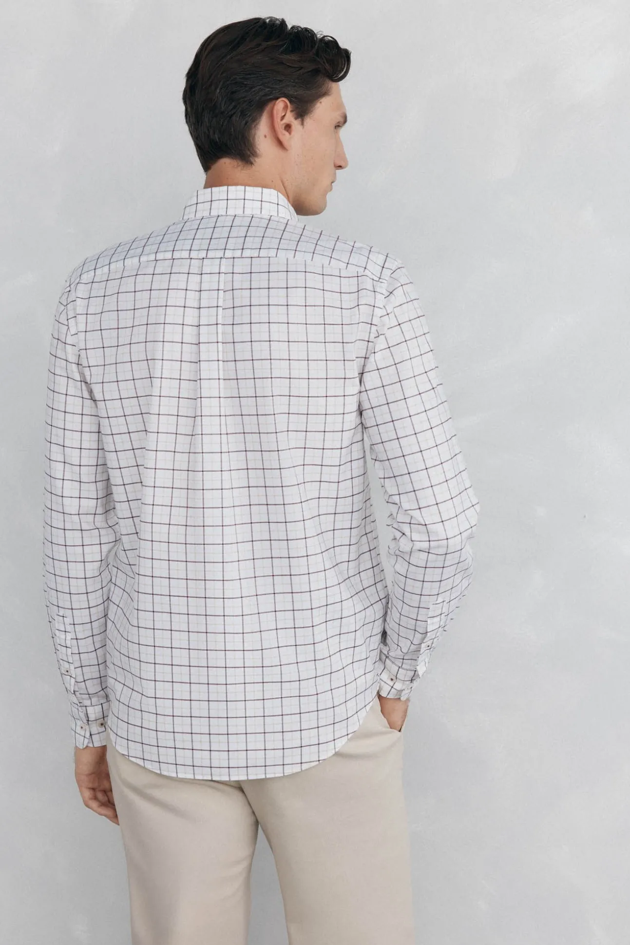 Camisa non iron oxford cuadros