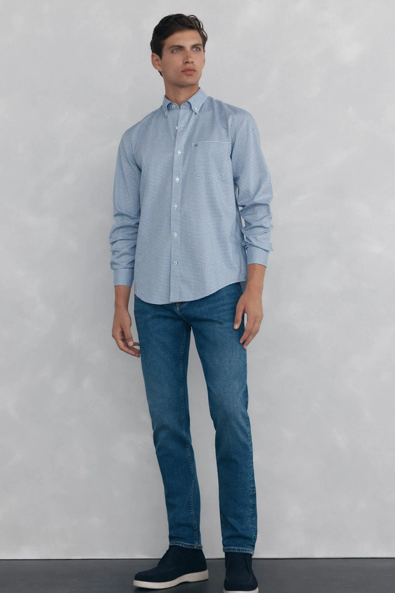 Camisa non iron oxford cuadros
