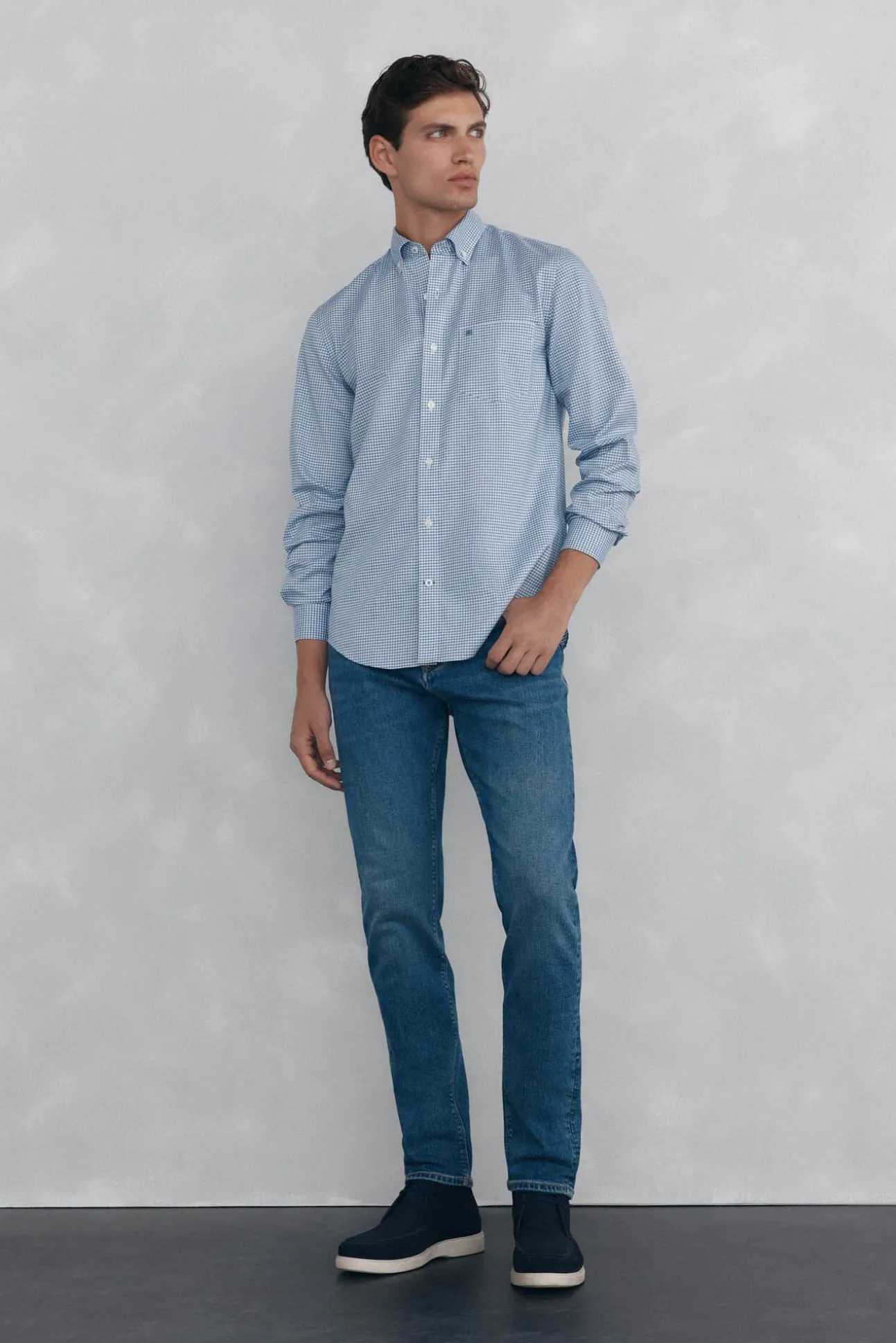 Camisa non iron oxford cuadros